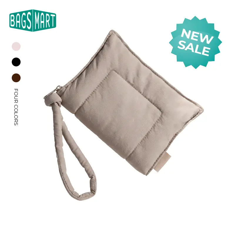【NEW IN】BAGSMART Women’s Super Soft Puffy Wristlet Wallet, Stylish Color Block Design, Lightweight and Water Resistant, Multi Card Slots with ID Window, Zipper Coin Pocket, For Daily Commute Shopping sohochic tiktokshopstockup