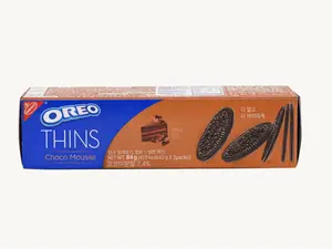Oreo Thins Chocolate Mousse 84g - Delightful Blend of Oreo Thins & Rich Chocolate Mousse for Snacks or Desserts