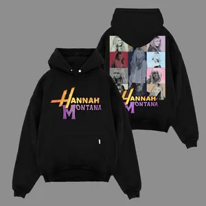 Hannah Montana 20th Anniversary v3 Men's Oversized Cotton Hoodie Sweater T-Shirt, The Miley Hoodie Sweater T-Shirt , Vintage Music Merch Sweatshirt Hoodie T-Shirt, Retro 90s Pop Style, New Album Gift For Fans