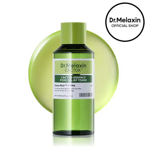 [Dr.Melaxin Official] CACTOX Essence Pore Relief Toner with Cactus Cooling for Rough Skin Texture & Dehydrated Pore Care