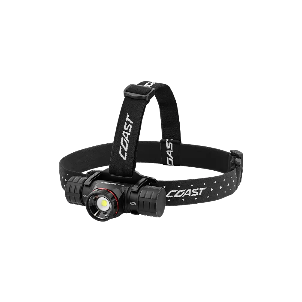 COAST® XPH34R 2075 Lumen USB-C Rechargeable-Dual Power LED Headlamp with PURE Beam® Twist Focus™ and Magnetic Base, High Powered Headlamp COAST® XPH34R 2075 Lumen USB-C Rechargeable-Dual Power LED Headlamp with PURE Beam® Twist Focus™ and Magnetic Base, High Powered Headlamp