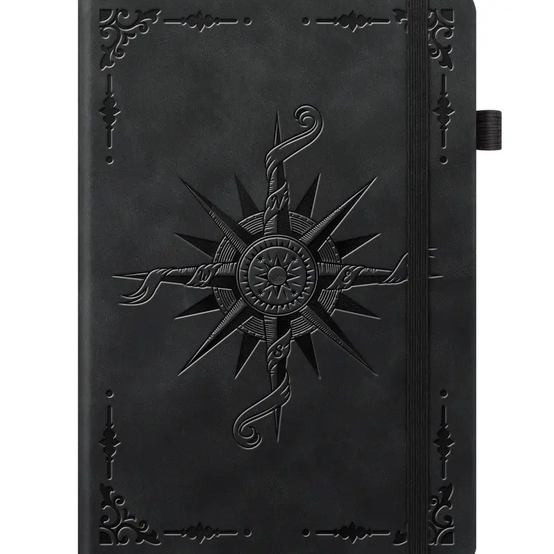 Lined Journal Notebook for Women Men, A5 Hardcover Leather Journals | 200 Pages Thick Paper, Daily Journal Notebook for Work, School, Note Taking, Business, Travel, College Ruled