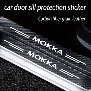 Universal Car Door Threshold Protector Strip, PU Leather, Anti-Scratch, Easy Install, Durable, for Suvs, Sedans, Trucks