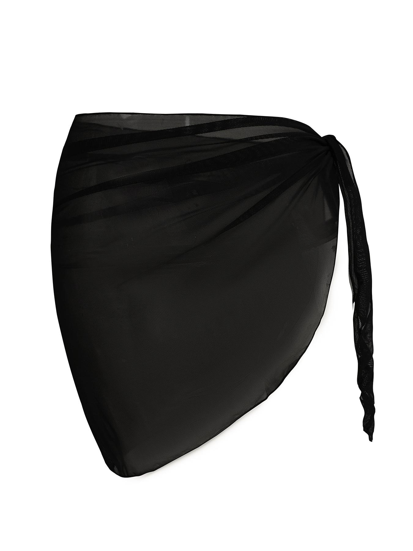2 Pieces Women's Beach Sarong Beach Bikini  Cover-Up Chiffon Swimwear Cover-Up Sheer Skirt Swimwear Outerwear Scarf Swimwear Accessories