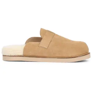 Saint G Shearling Slip On Mule- Levy