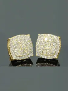 1 Pair Gorgeous Cubic Zirconia Stud Statement Earrings For Women For Wedding Engagement Anniversary Party Fashionable Jewelry Valentine's Day Gift Sparkling Zirconia
