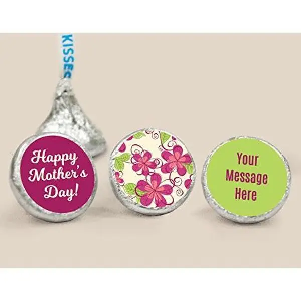 Cheerful Mother's Day HERSHEY'S KISSES Candy (200 Completely Assembled)  Free Cold Packaging