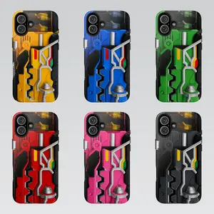 PR Dino Charge Morpher Phone Case Collection - Choose Red, Blue, Green, Yellow, Pink, or Black Ranger Dino Com Design - Durable Protective Smartphone Cover for iPhone and Samsung Galaxy
