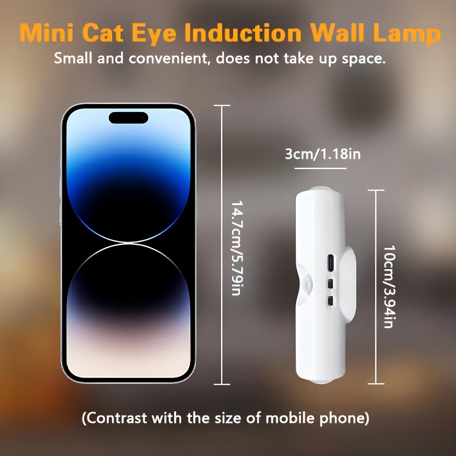 Smart Rechargeable LED Night Light with Motion Sensor | RGB Gradient Ambient Lighting, Dimmable Wall Lamp, Magnetic Stick-On Design, USB Charging, Long Battery Life, Ideal for Halloween Decor, Bedroom, Stairs