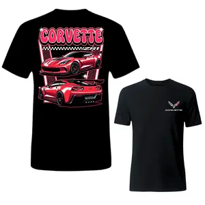 TikTok Shop Deals ZR1 Red Supercar Graphic Tee (Viral) summer outfits American muscle car high performance printed top