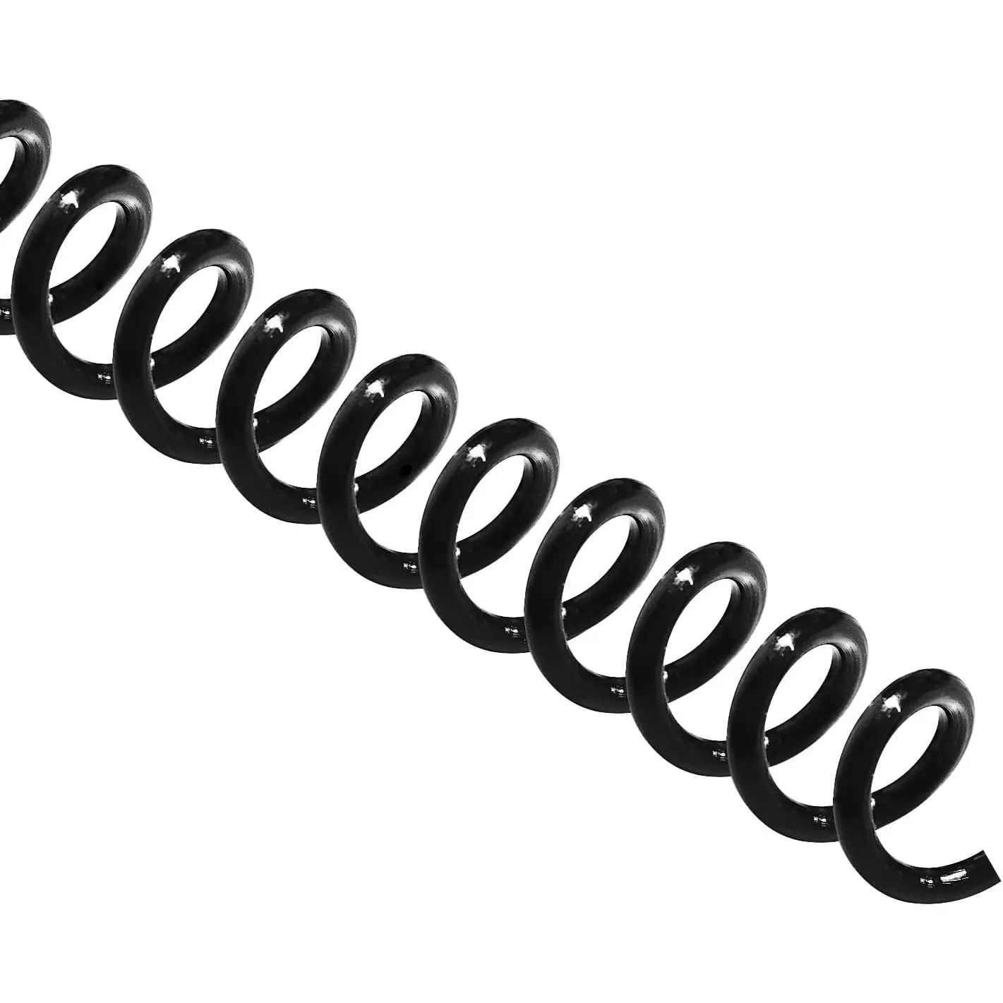 100 Pack Plastic Spiral Binding Coils,8mm(5/16") Binding Spirals,40 Sheet Capacity,4:1 Pitch, Black