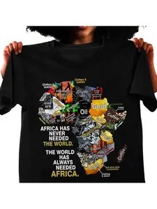 Africa Never Needed The World The World Has Always Needed Africa Black History BLM Unisex Cotton Shirt Streetwear For Men