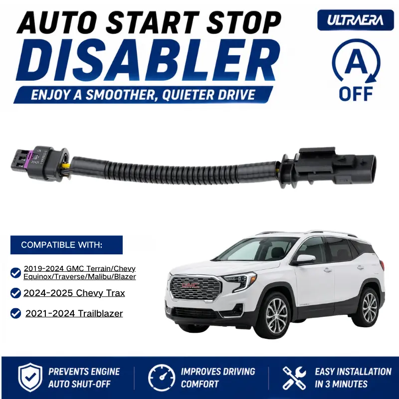 Auto Start Stop Eliminator for Chevy GMC | Disable Auto Stop System | Plug & Play A-Off Module Compatible with Equinox Terrain Malibu Blazer Trax