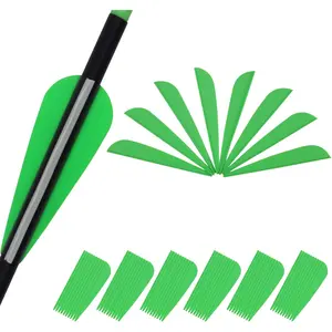60PK 3 inch 4inch Plastic Arrow Fletching Arrow Vane TPU Fletchings for DIY Arrow Archery Bow