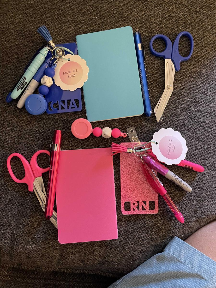 Item: RN, Vertical, Pink (Hot Pink, Baby Pink, Dark Pink, Maroon)