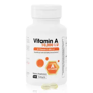 BENFIT High Potency Dietary Supplement, 10000 IU A - 400 IU D3, 50 Edible Softgels, Vitamin Supplements for Eye Support & Immune Boost, Prop 65 Safe Daily Wellness Routine