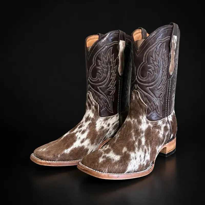 Men genuine cowhide boots/bota