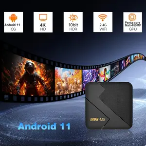 2025 New M98-M5 Black Android 11 Smart Android box Compatible with USB ...