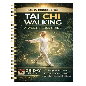 Mother's Day Essential Gift, Taichi Daily 10-Minute Practice Plan, 28-Day Tai Chi Workout, Perfect Mother's Day Present, Spiral bound workbook journal planner