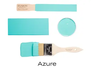 Fusion Mineral Paint + Color: Azure + Acrylic Resin Paint + Built in Top Coat