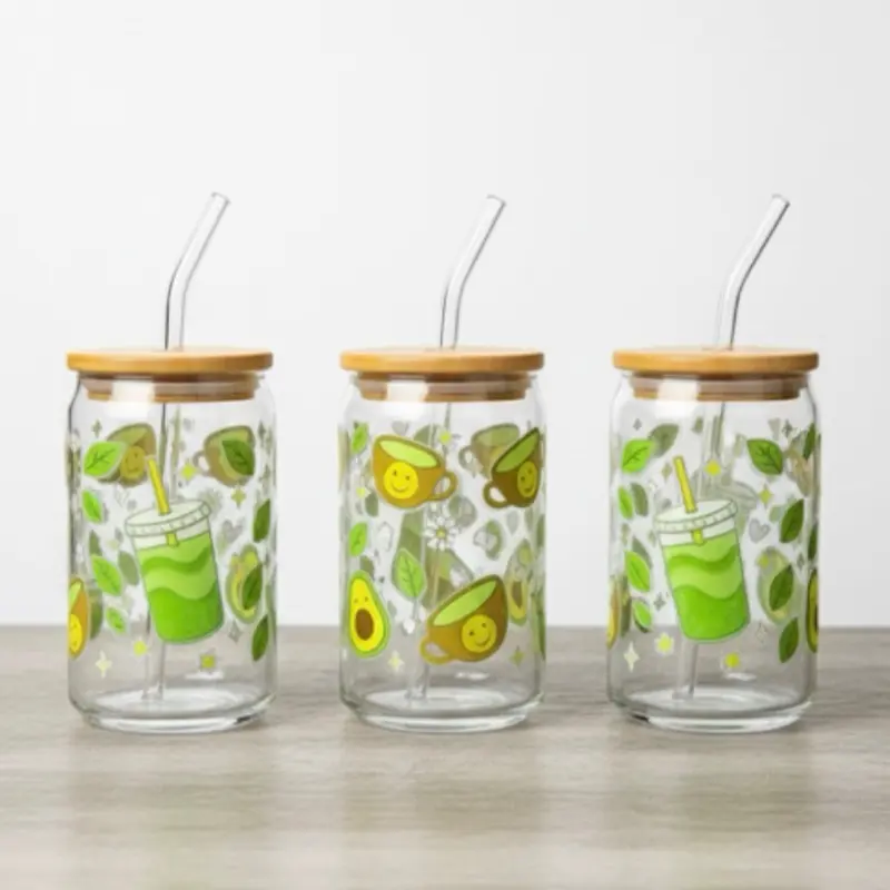 Matcha lovers 16oz glass tumbler cup Matcha lovers 16oz glass tumbler cup