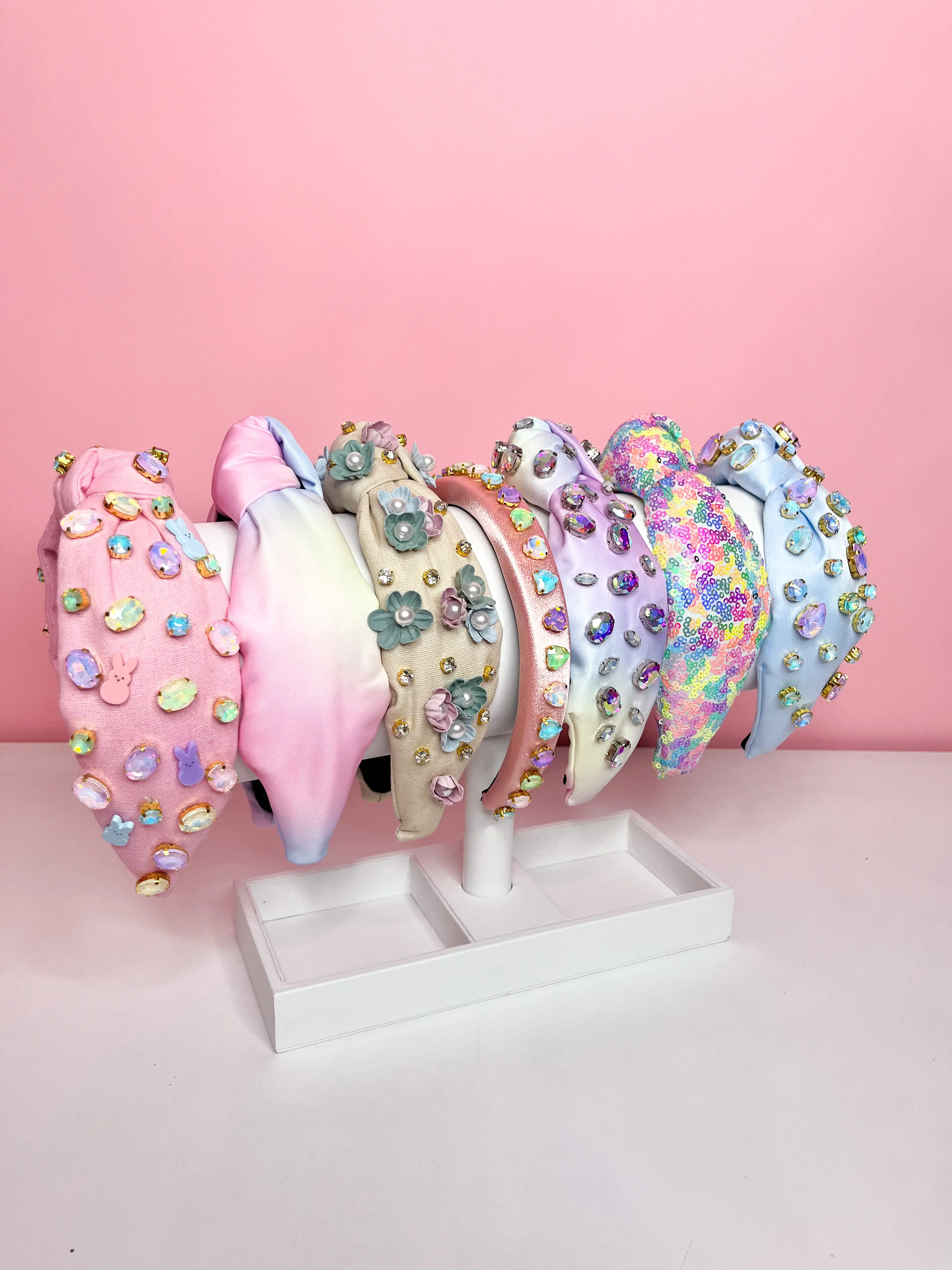 Pastel Summer Headbands | Tie Dye, Floral & Gem Statement Hair Accessories