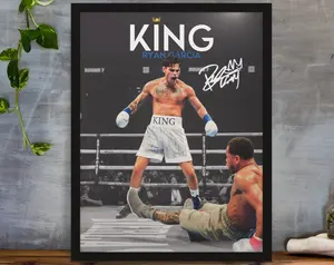 Ryan Garcia, KING, Poster, Ryan Garcia Boxing Poster, Boxing Poster, Poster Ideas, Motivational Posters, Wall Decor, Boxing Wall Decor