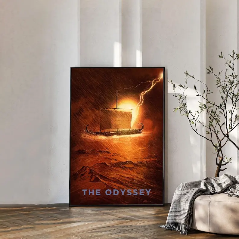 The Odyssey (2026) Movie Poster Reprint | Canvas Wall Art | Unframed Print | Home Theater Decor | Multiple Sizes