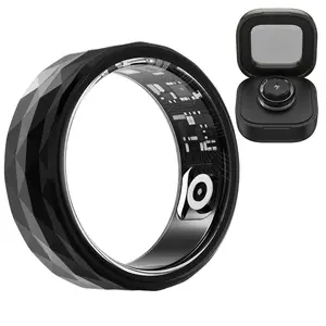 Luxury Diamond-Cut Smart Ring for Men & Women - Sleep, Stress & Heart Rate Monitor, No Subscription Fee Lifestyle Ring, Premium 6 Sizes (Android/iOS Compatible) AND CHARGING BOX FOR FREE