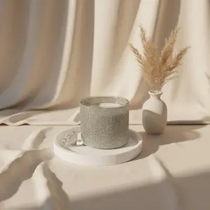 Golden Hour Crystal Flame Candle