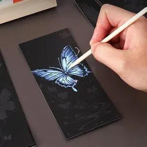 2-Pack Scratch Art Bookmark DIY Kit – Rainbow Magic Scratch Paper Craft Set for Kids & Adults, Portable Drawing Graffiti Art Activity, Creative Gift & Relaxing DIY Project