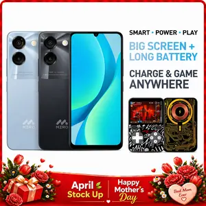 [Mother's Day] MIRO C67 Unlocked Smartphone - 6.75" HD+ 90Hz Display, MediaTek Helio G36 8-Core, 4900mAh Battery, 8GB RAM, 64GB Storage, Dual Rear Cameras, Black/Blue