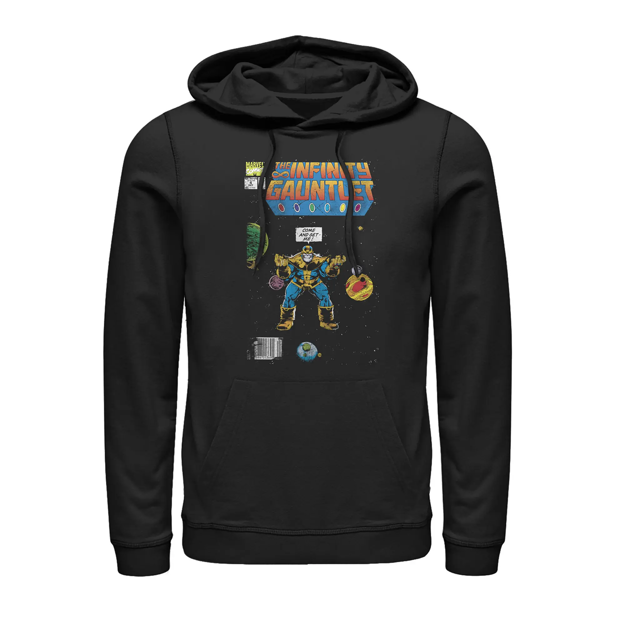 Men's Marvel Thanos Infinity Gauntlet Comic Book Pull Over Hoodie