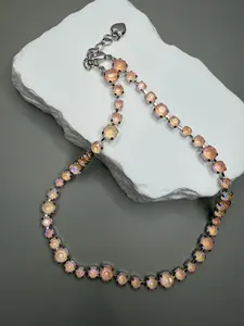 Peach Halo Necklace