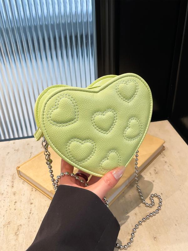 Sweet Cute Heart Design Bag, Single Shoulder Crossbody, Perfect for Valentine's Day Gift for Girlfriend, Stylish and Adorable