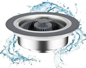 Upgraded Stainless Steel 3 in 1 Kitchen Sink Drain Strainer and Stopper Combo, Upgraded Sink Stopper, Anti-clogging Stainless Steel Basket Strainer with Handle for US Standard 3-1/2 Drain