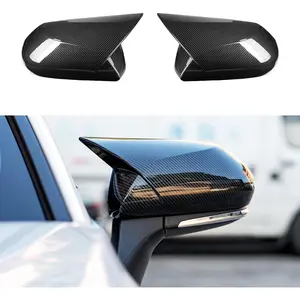 Car Accessories for Toyota Camry Aggressive Look Exterior Door Mirror Guard Cover Trim Caps Carbon Fiber Style Compatible with 2018–2025 Toyota 8th Generation Camry