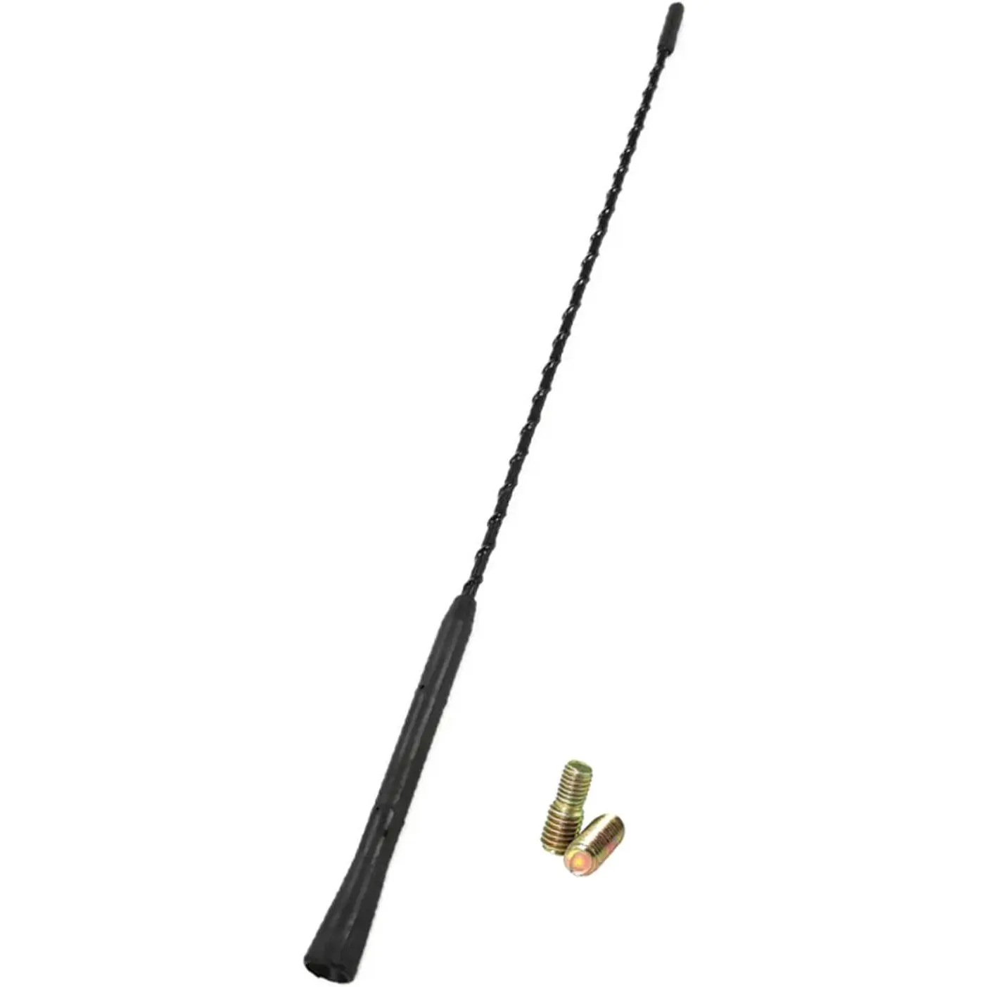 22cm Black Universal Vehicle Roof Mount Rubber Car Antenna Replacement Mast with Screws Kit for Trucks Tractors Hatchbacks Campers