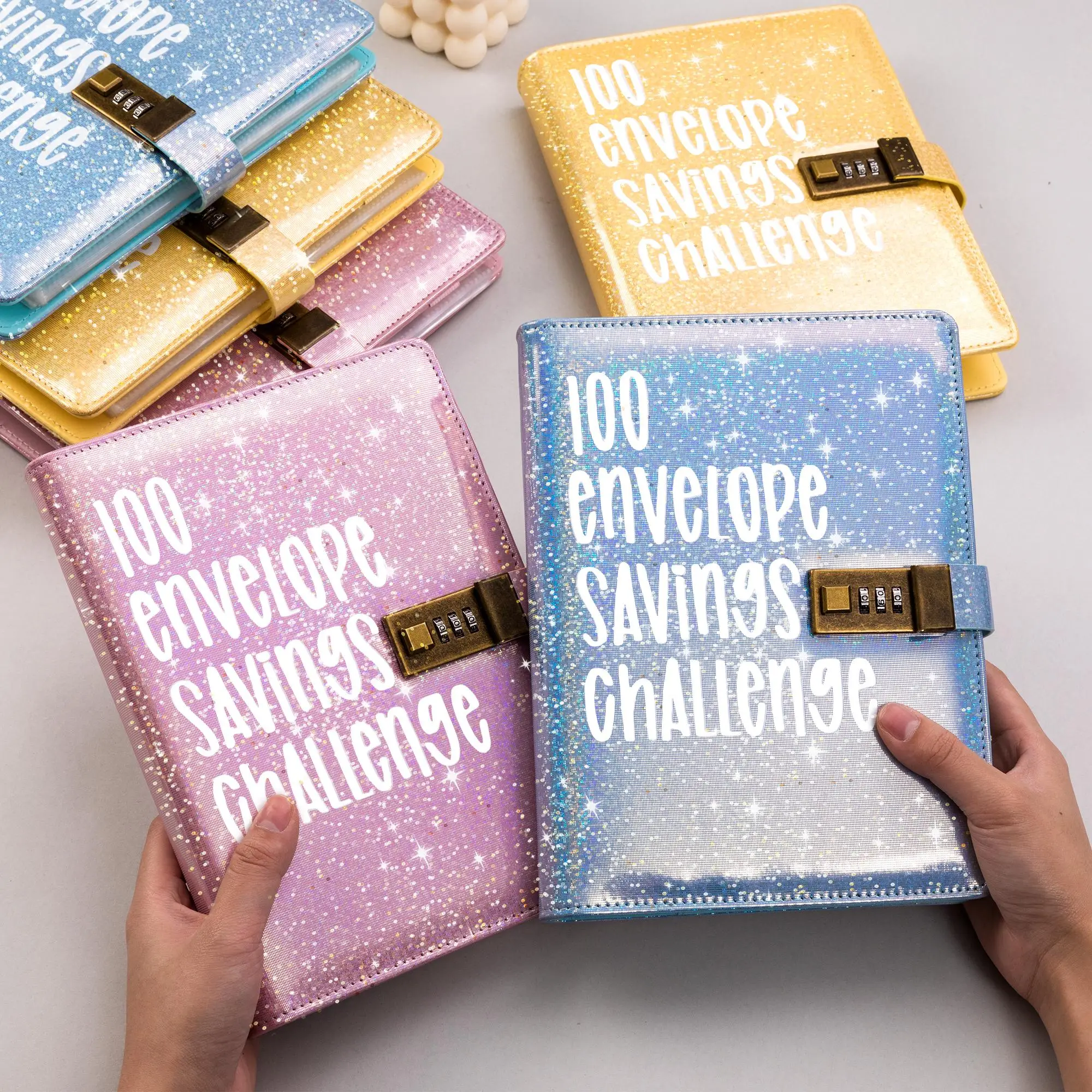 Money Saving Challenge 100 Envelopes Binder - Easy and Fun Way to Save $5,050 with Cash Envelopes for Home, School, and Father's Day