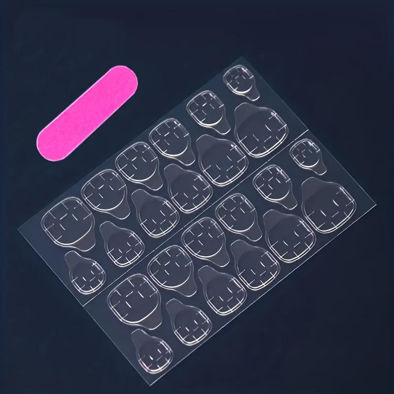 Elegant 2 Boxes of Short Rectangular Fake Nails with Heart-Shaped White French Design Reusable for Parties Dancing Daily Wear Perfect Gifts for Dates Valentine's Day Birthdays Festivals High-End Feel