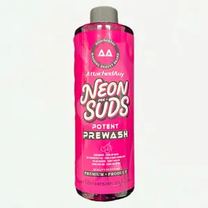【AttachedAny】Pink Foam Pre-wash Solution, High-foam, pH-neutral Car Wash Shampoo for Foam Washers, Pink Foam Car Wash, High-gloss Car Wash & Wax, Suitable for Cars, Trucks, and Motorcycles.
