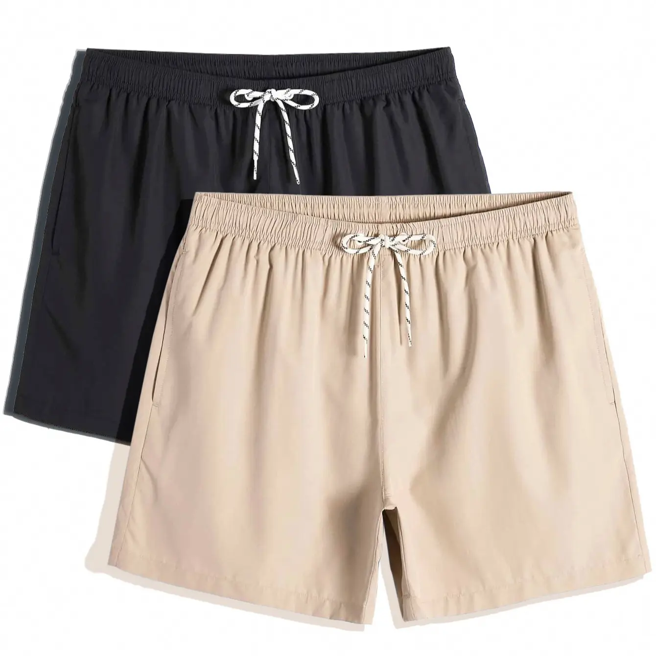 2pack-Khaki and White