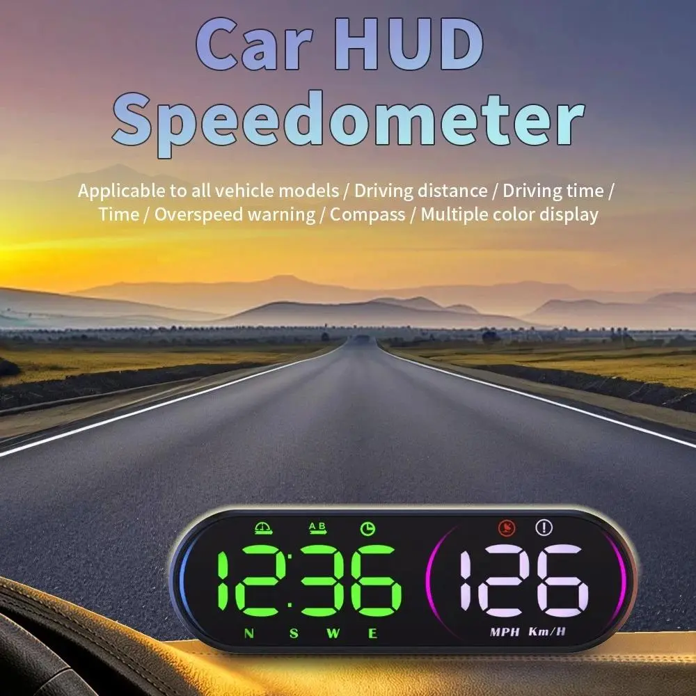 Car GPS Head-Up Display Digital Speedometer USB MPH KMH for Cars and Motorcycles