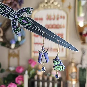 Dagger Earring Display Stick 3D Printed Jewelry Holder for Small Businesses  Enchanting Earring Display Magic Touch