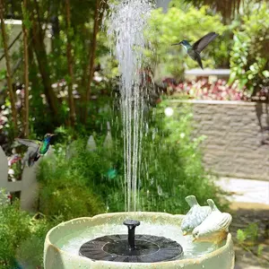 Solar fountains are suitable for gardens, ponds and terraces, bird attractors, high-quality outdoor water feature decorations, swimming pools, courtyard fish ponds, solar water fountains, natural aesthetic style, exclusive for landscape designers