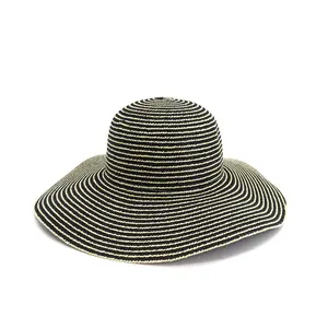 Summer Club Farmers Beach Oversize Folding Children Wholesale Wide Brim Women Panama Paper Straw Hats Sun Custom With Logo