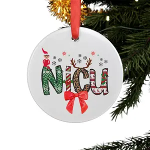 Nicu Nurse Ornament Coquette Bow Ornament Christmas Gift For Nicu Nurse New Nurse Gifts Nicu Nurse Gifts Labor And Delivery Nurse