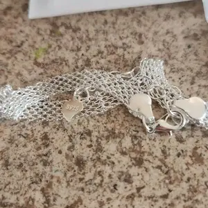 adjustable unisex silver bracelet