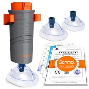 Sonmol Classic First Aid Kit for All Ages, 3 Masks & Wall mount & Dust-Proof Bag Included