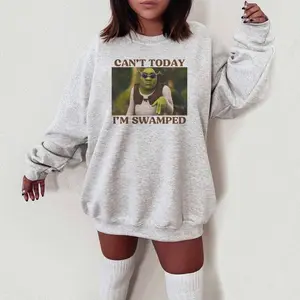 Cant Today Im Swamped, Shrek  and Fiona T-shirt, Sweatshirt, Hoodie